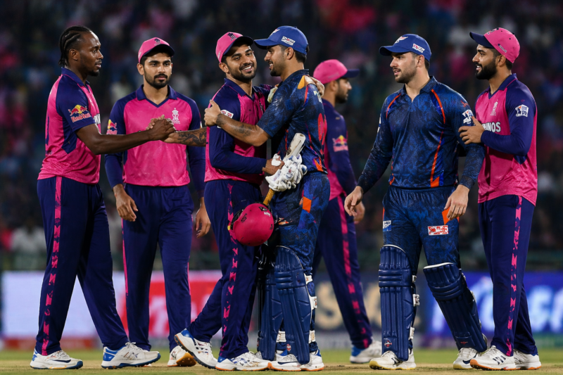 LSG and RR has set fire The match