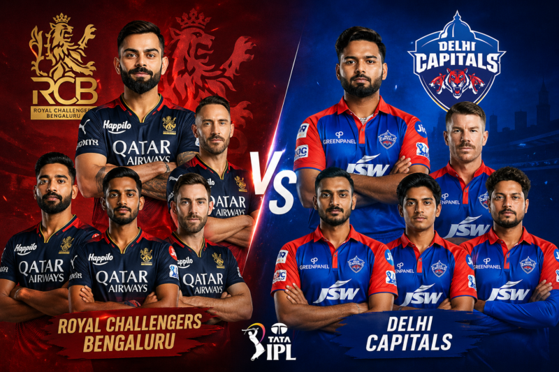 RCB vs DC In the  match,