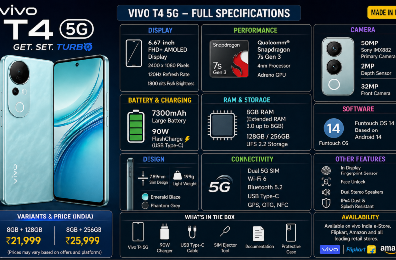 Vivo T4 5G. Another amazing new phone
