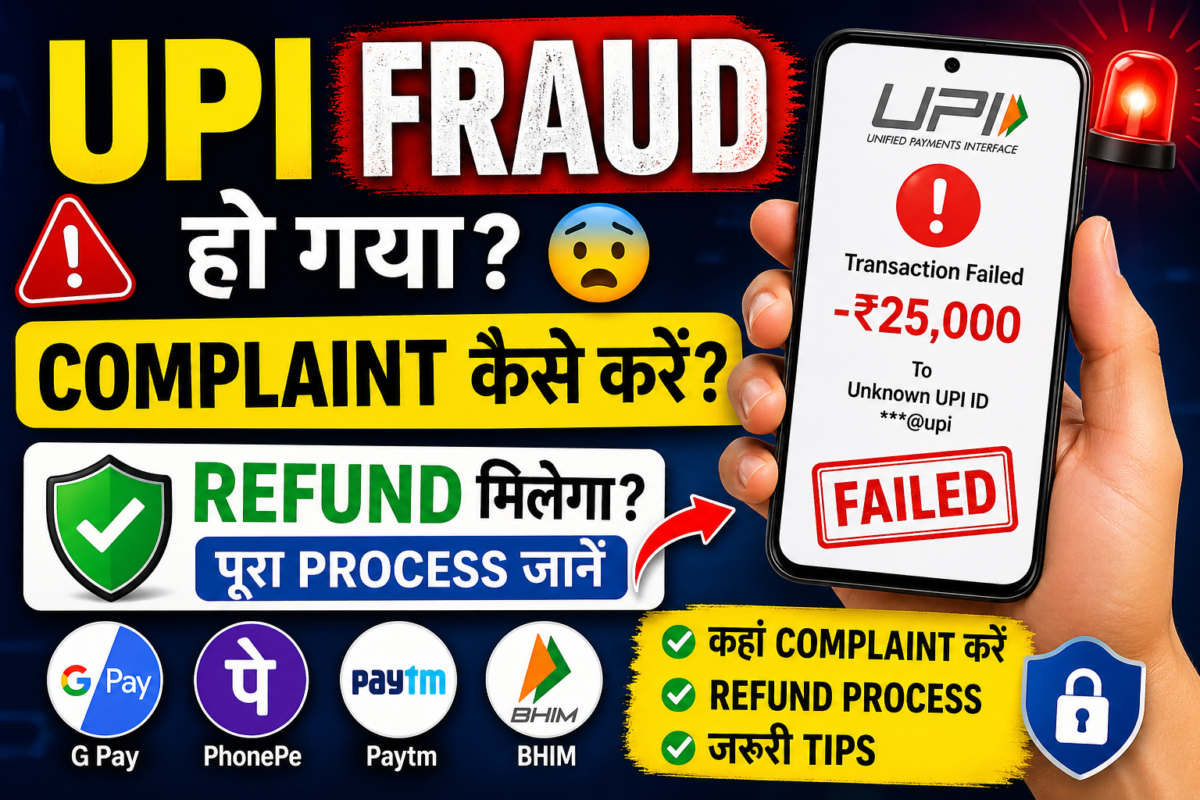 UPI fraud complaint kaise kare