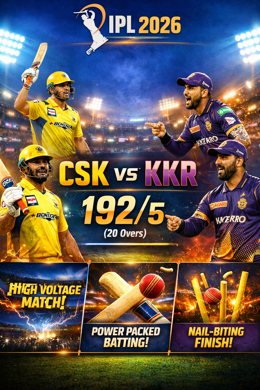 CSK vs KKR, another match full of excitement