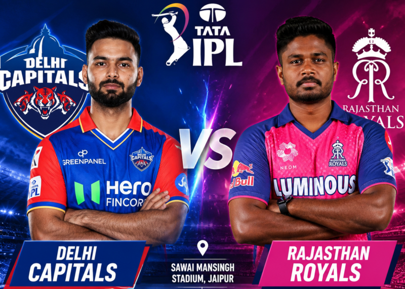 DC vs RR match, In the 