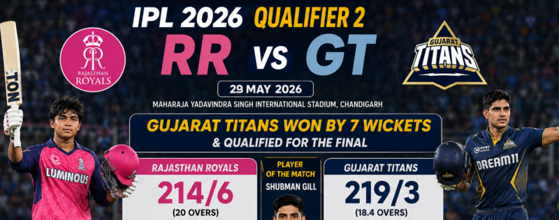 RR vs GT IPL 2026