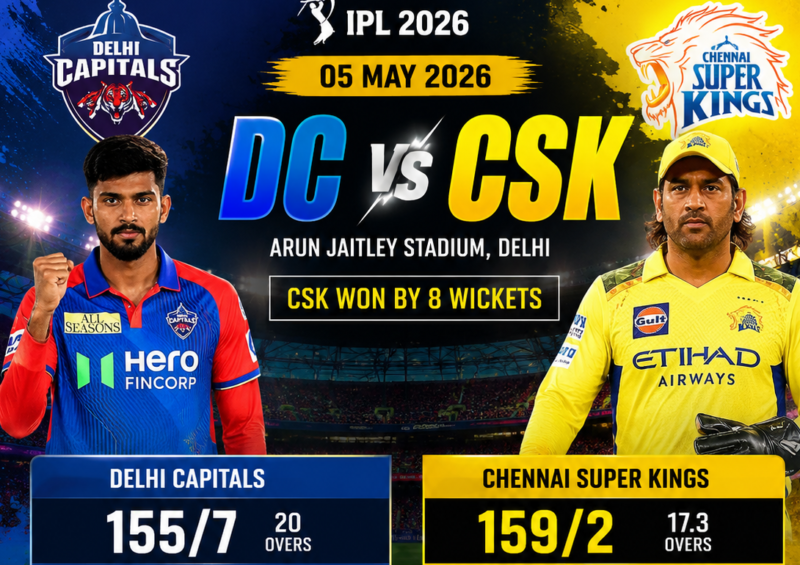 DC vs CSK In this IPL match between