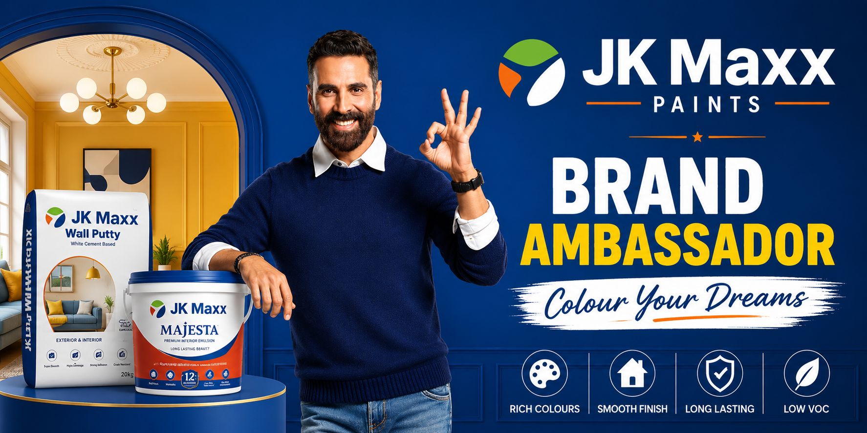 Akshay Kumar JK Maxx Paint Brand Ambassador