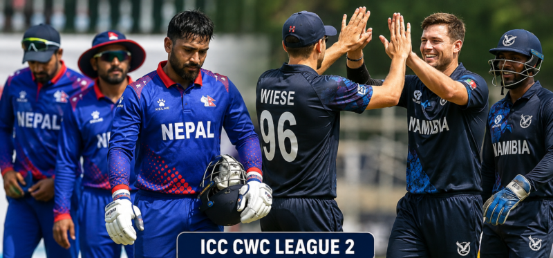 NEP vs NAM.Namibia defeated Nepal