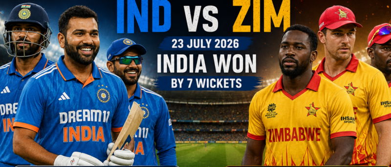 India easily chased Zimbabwe