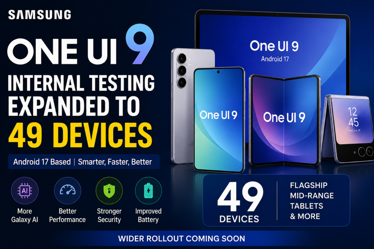 Samsung Expands One UI 9 Internal Testing Devices