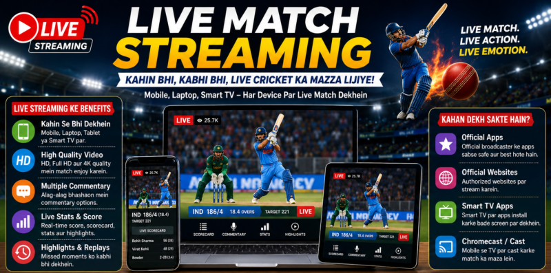 Live Match Streaming: How to watch