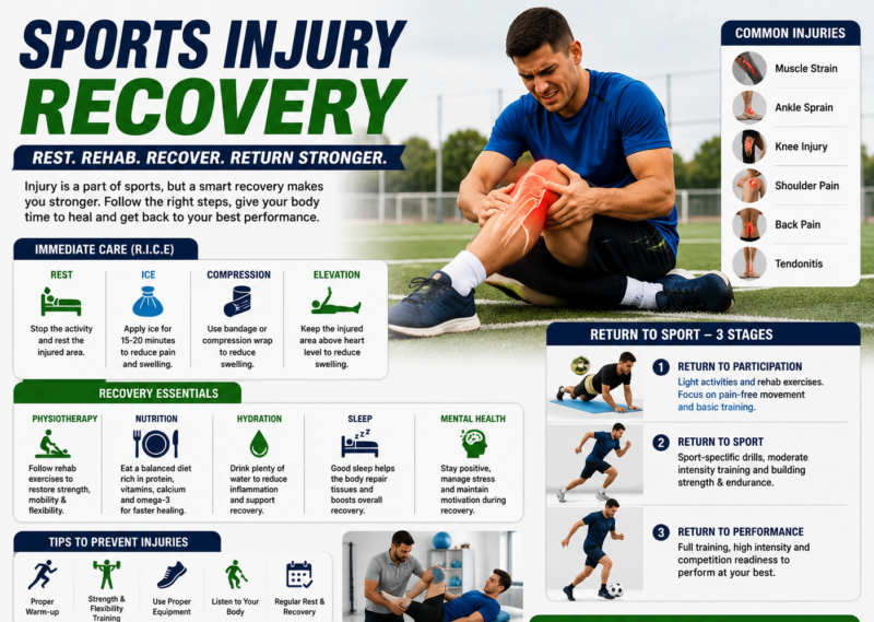 Sports Injury Recovery: How to recover after a sports injury? Here is the complete guide.2026