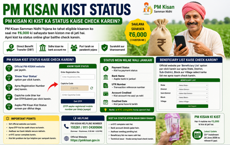 PM Kisan Installment Status: How to check