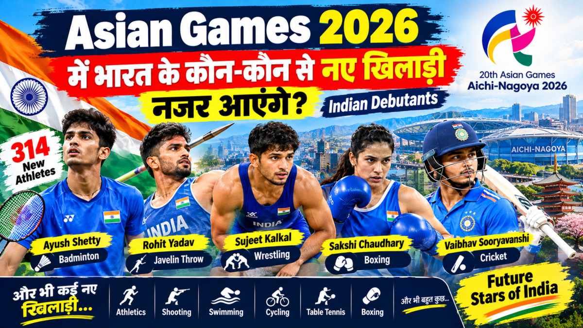 Asian Games 2026 Indian Debutants
